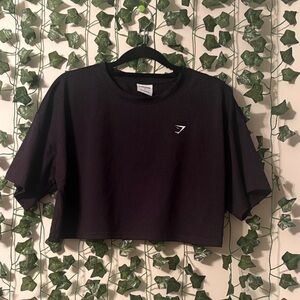 Gymshark Black Crop Top